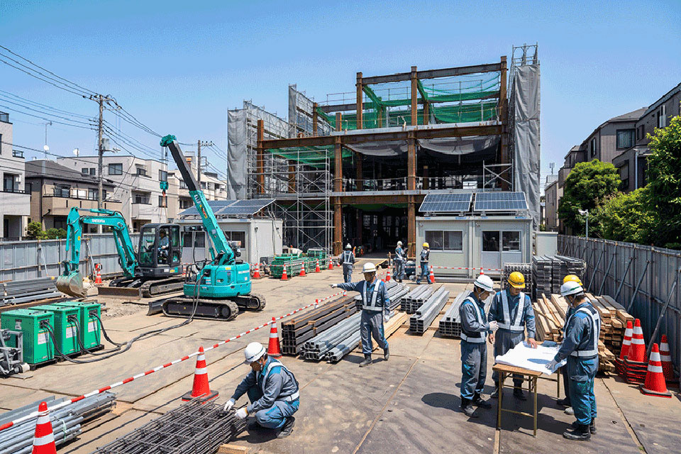 次世代の工事現場のイメージ写真